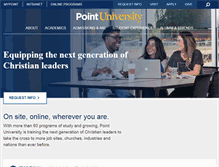 Tablet Screenshot of point.edu